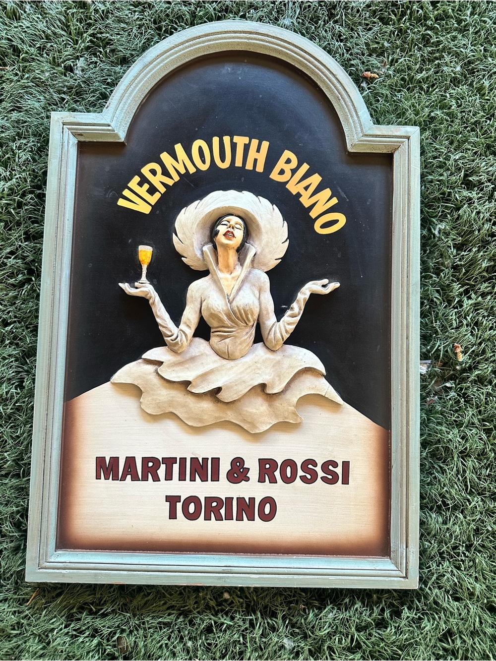3D Martini & Rossi Vermouth Blanco Decorative Sign Wall Art Frame